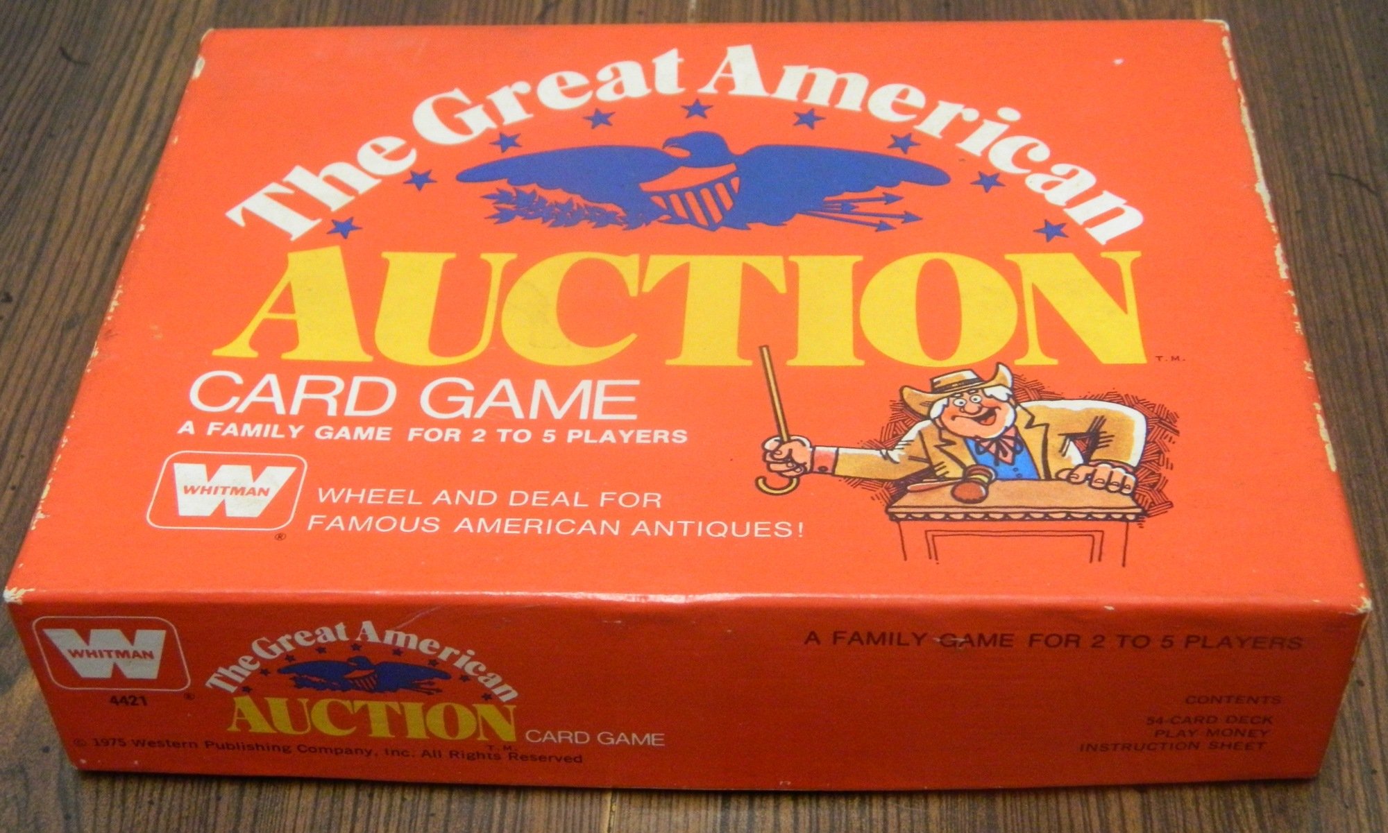 Great American Auction Card Game Box