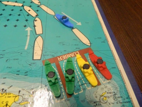 Blocked port in the Bermuda Triangle game