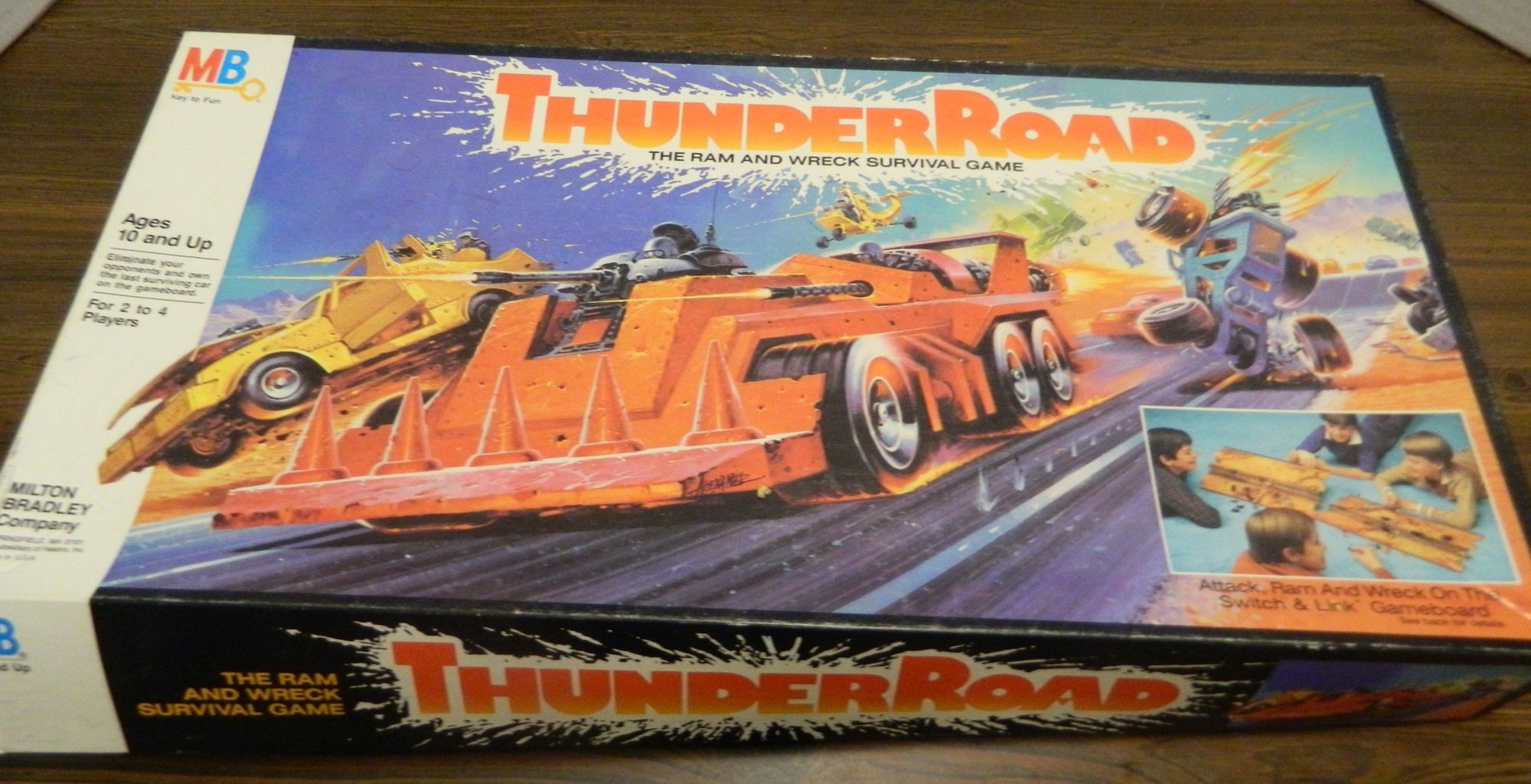 MB Board Game MB Thunder Road Rank 5 Car AVENGER Orange, Green, Grey or Brown 