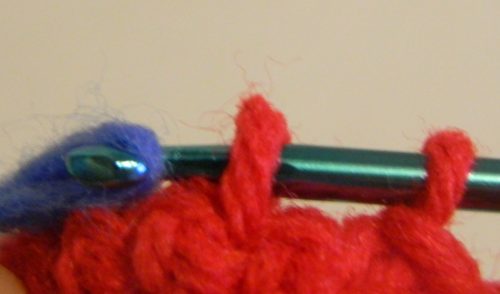 Changing Colors in Crochet Demonstration