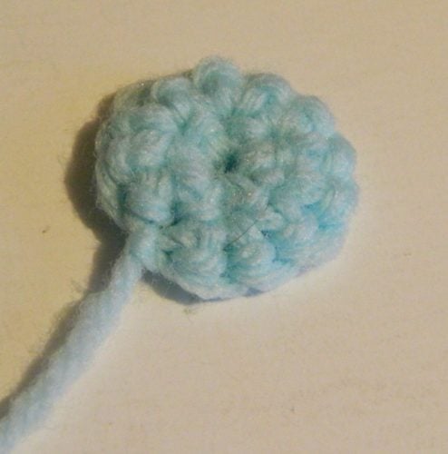 Part for the crochet Rocket League ball
