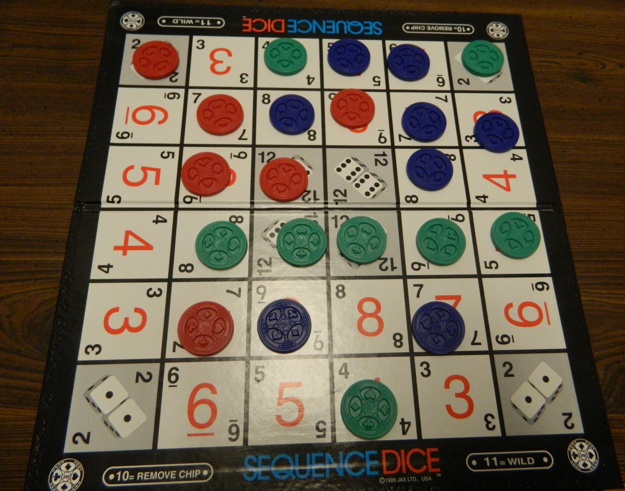sequence game board printable pdf