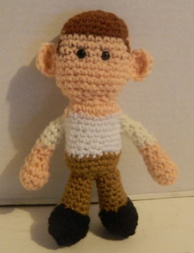 Assembly of Spelunky Amigurumi