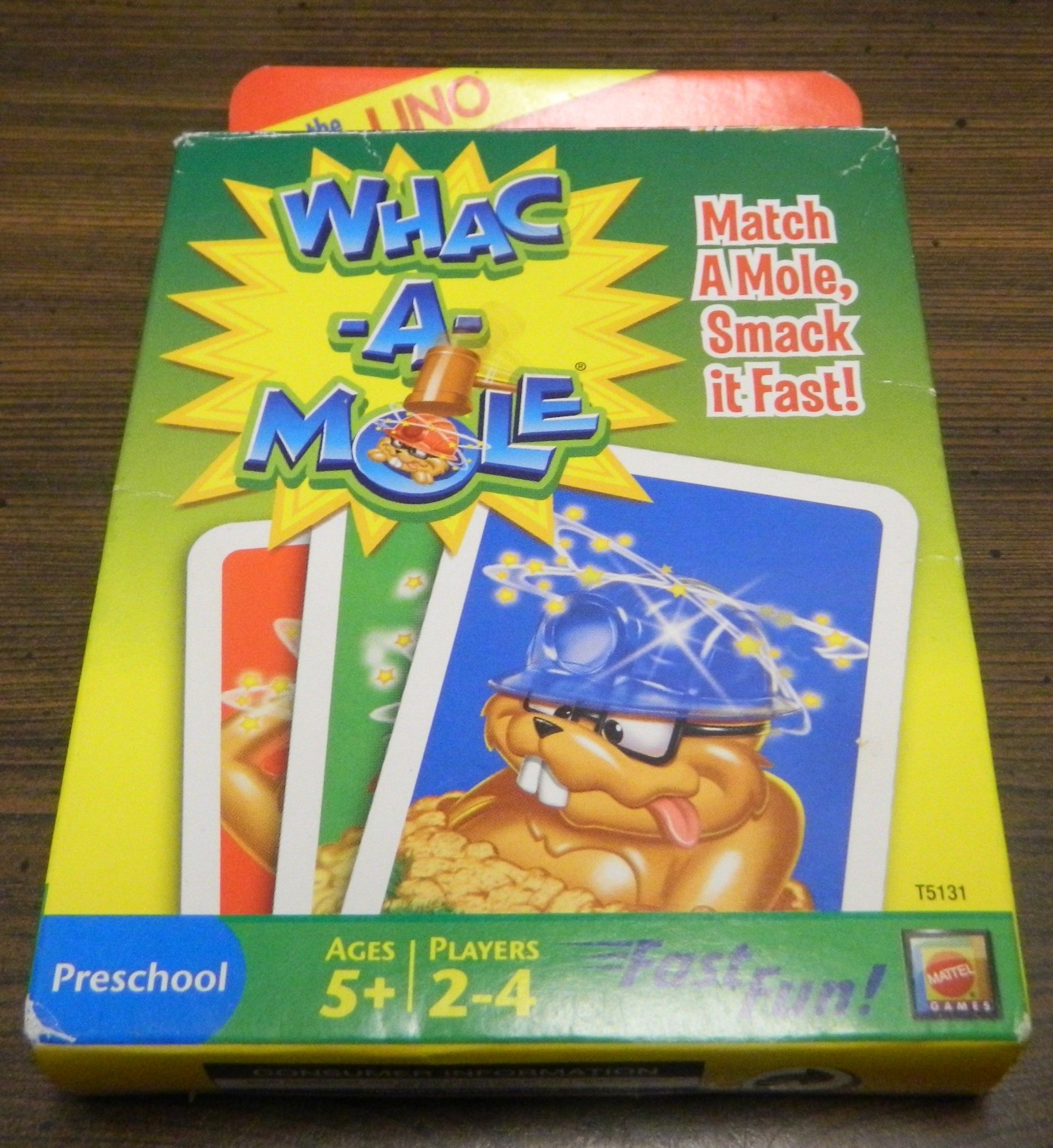 Whac-A-Mole Card Game Mattel Games T5131