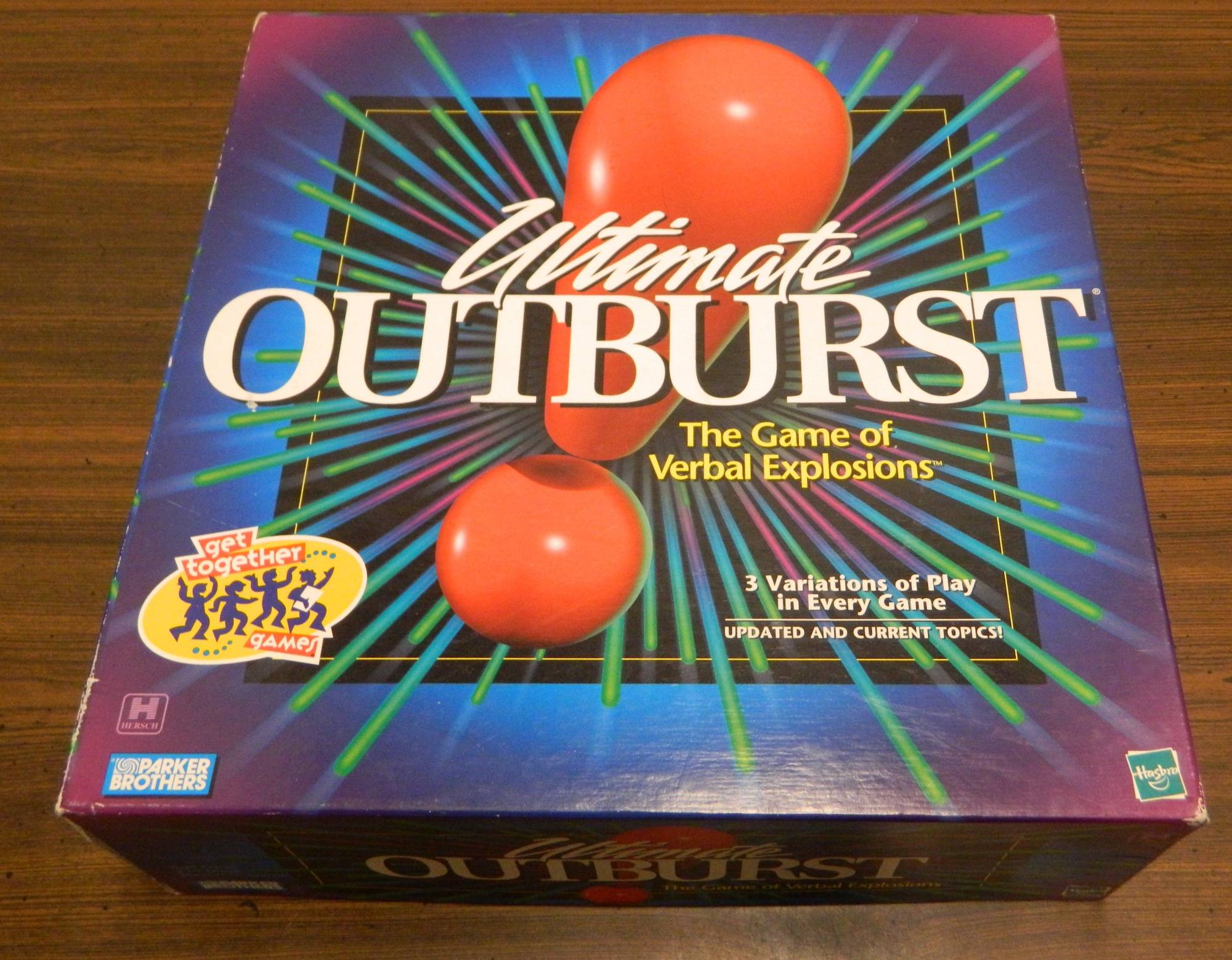 . OUTBURST 1993 GAME PARTS CHOOSE 