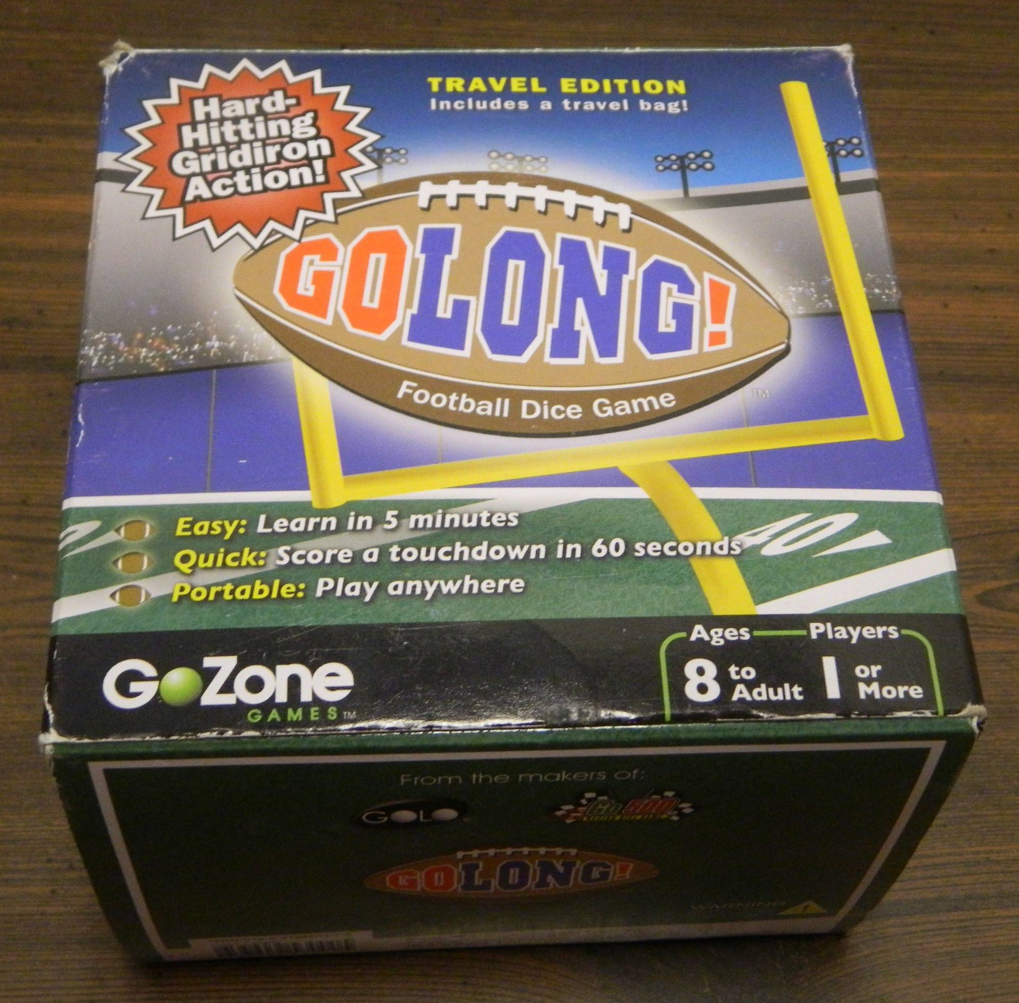 GoLong Travel Edition Football Dice Game 1 Players Age 8 Boys Girls GoZone for sale online 