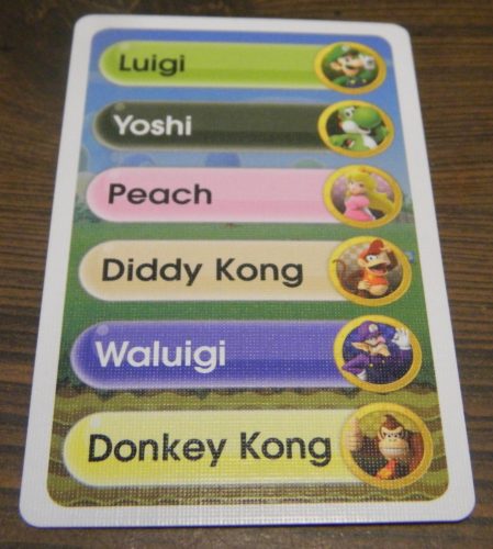 Character Card in Super Mario Level Up!