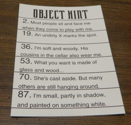 Hint Card in Riddles & Riches