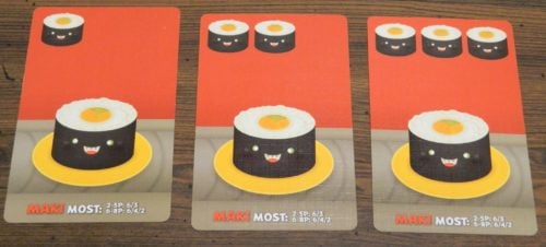 Maki Roll Cards in Sushi Go Party!
