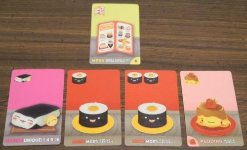 Menu Example in Sushi Go Party!