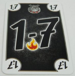 1-7 Card Black Dog