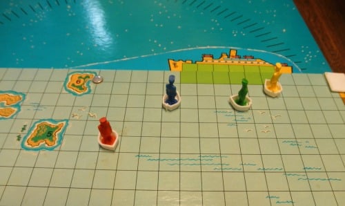 Green Water Piece Replacement Part The Sinking of The Titanic Board Game 1976