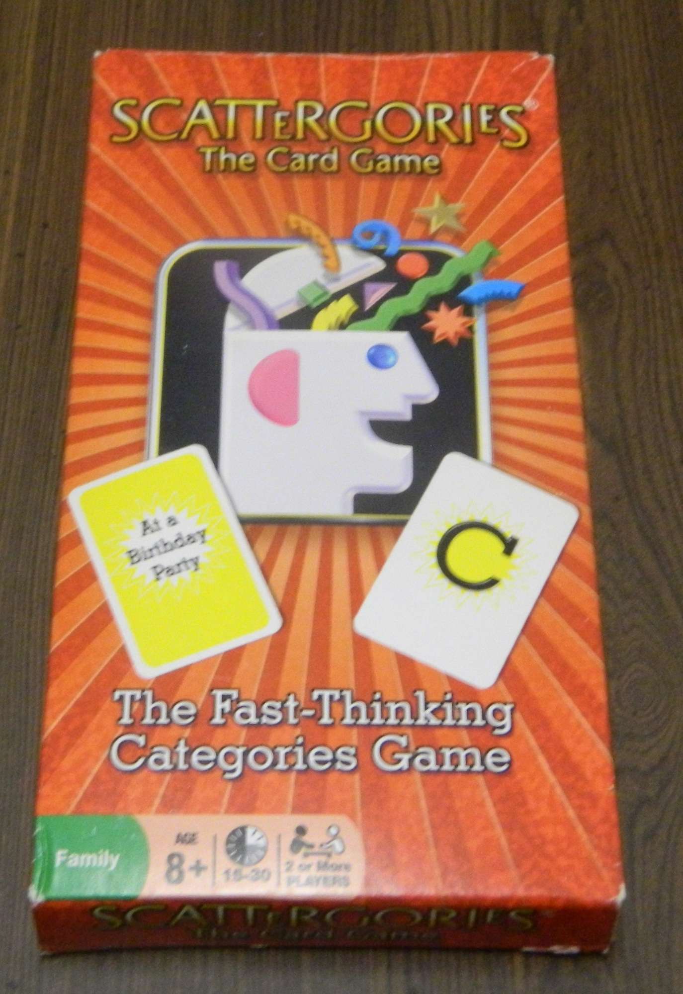 Scattergories Card Game Box