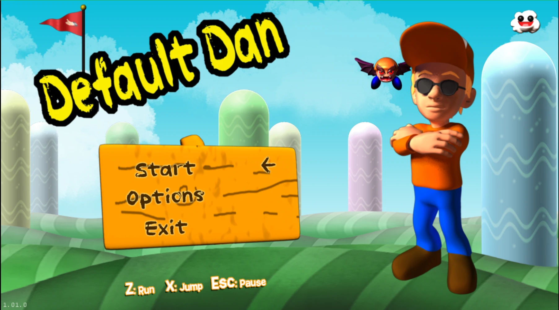 Default Dan Title Screen