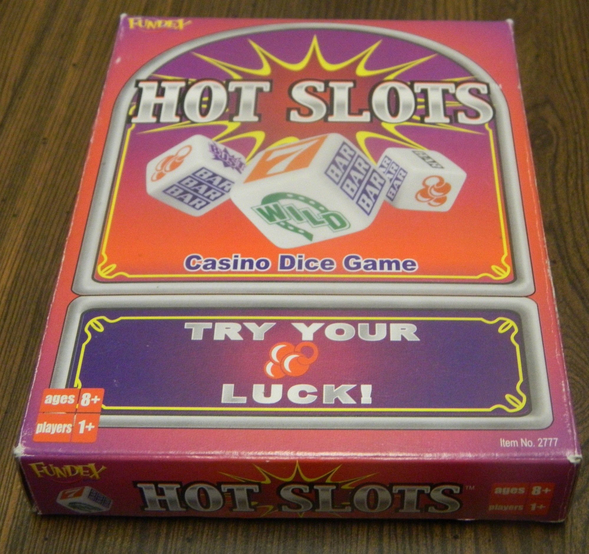 Slot Dice Game with 3 Dice and Game Instructions 