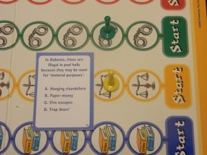 Real Dumb Laws Trivia Game Sample Question
