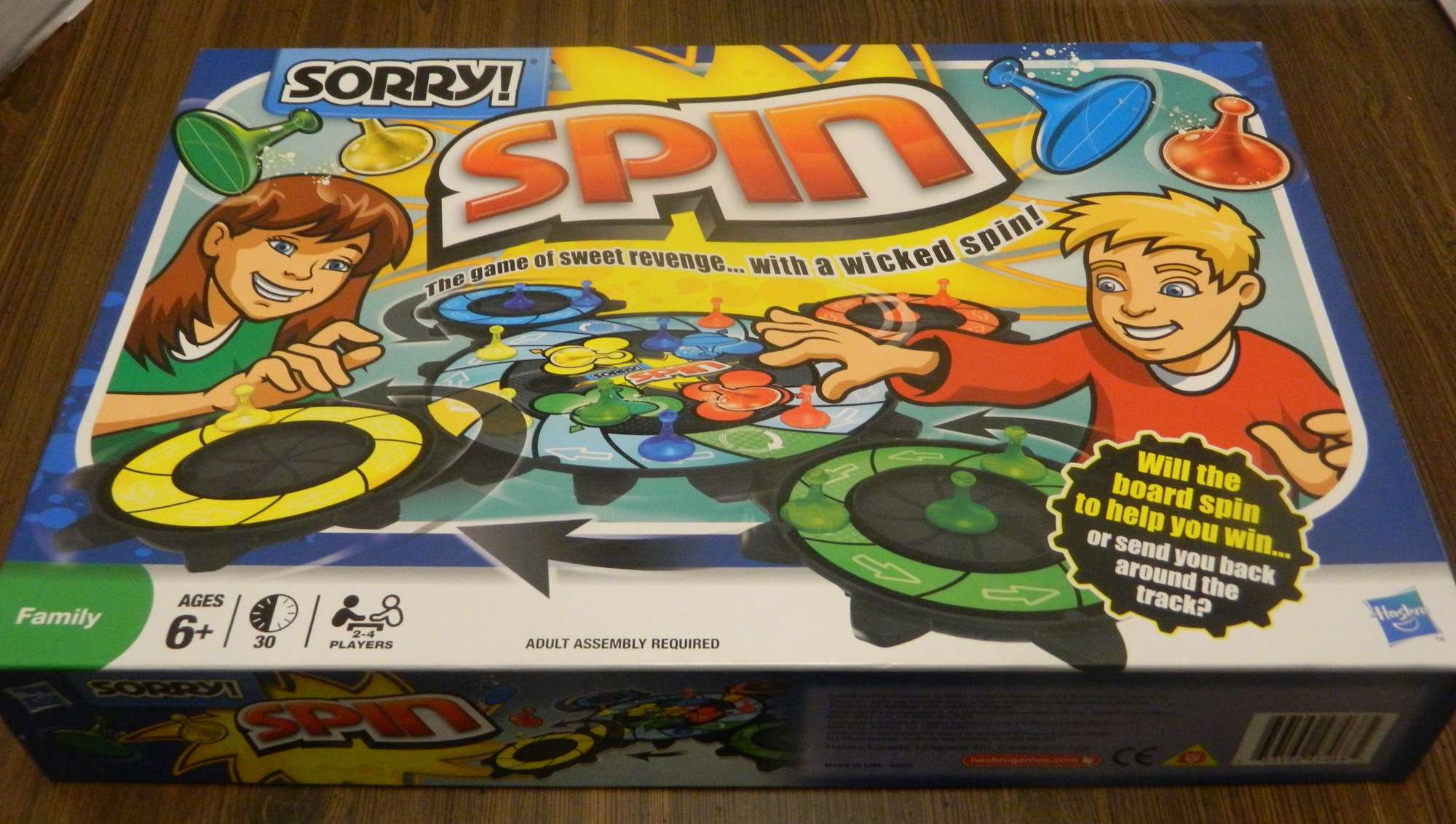 Sorry! Spin Board Game Review and Instructions