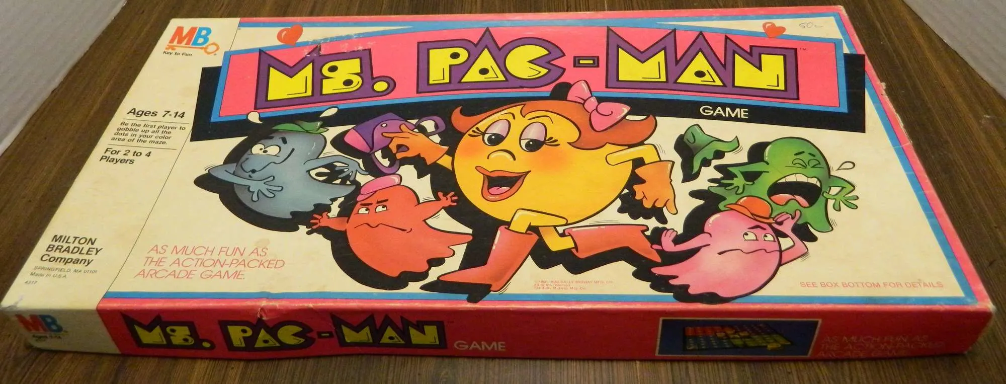 Ms. Pac-Man Board Game Box