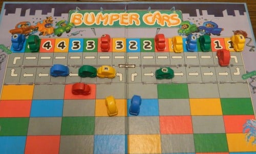 Bumper Cars Board Game Parking Lot Madness