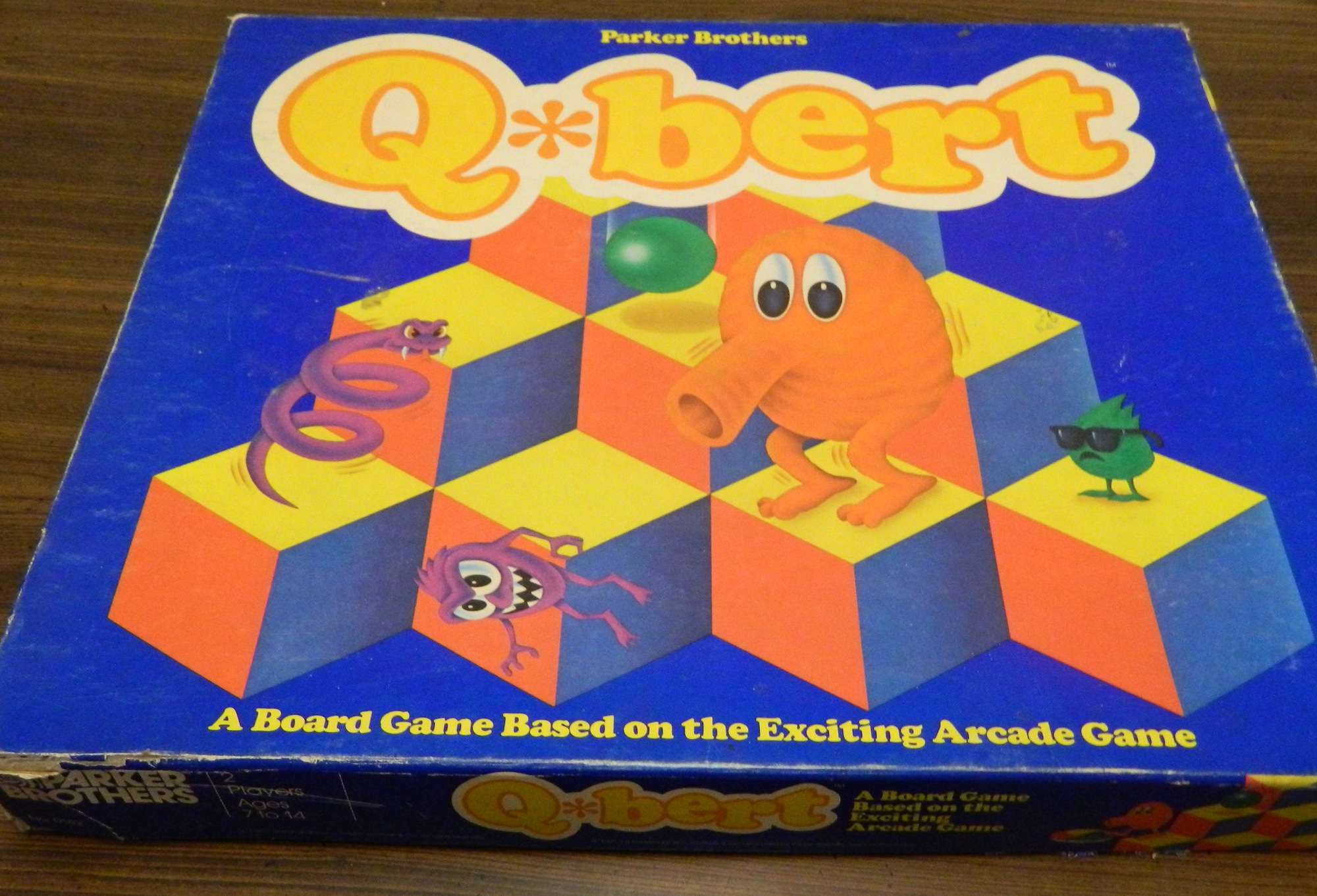 Q*bert Board Game Review and Instructions