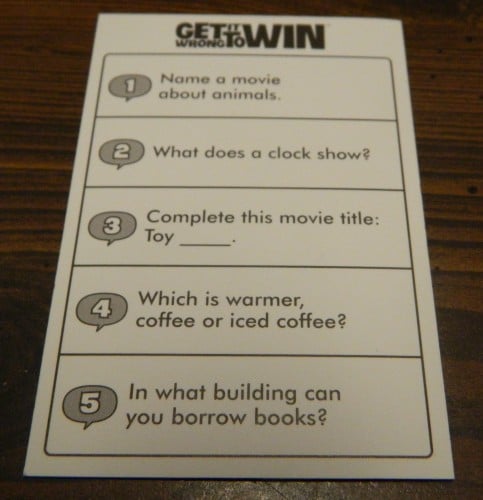 Answering Questions in Get It Wrong to Win
