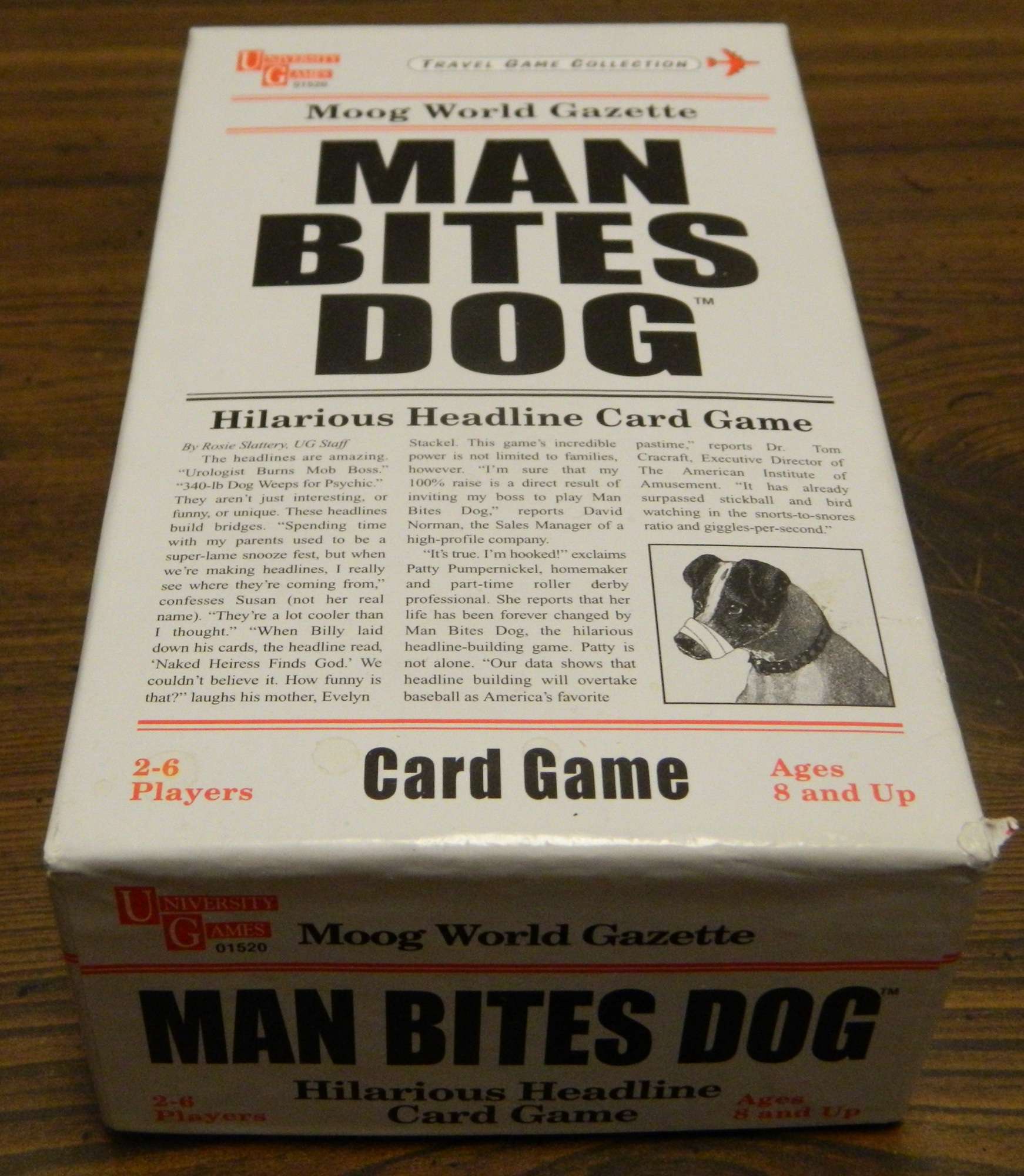 2006 University Games Man Bites Dog Board Game for sale online 