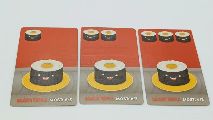 Maki Roll cards in Sushi Go!
