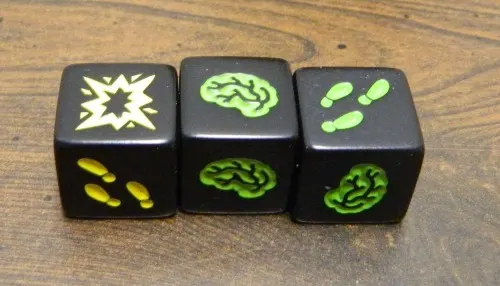 1st Roll in Zombie Dice