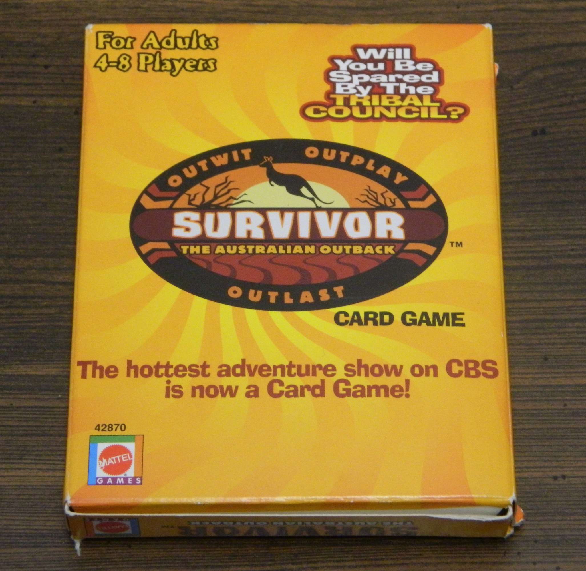 Survivor Australian Outback Card Game Box