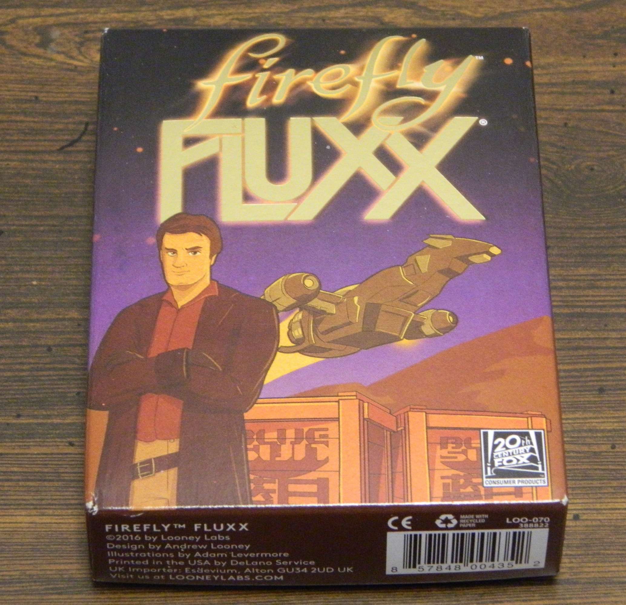 Firefly Fluxx Card Game Box