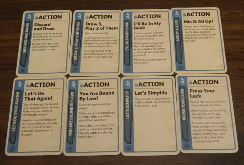 Firefly Fluxx Card Game Sample Action Cards