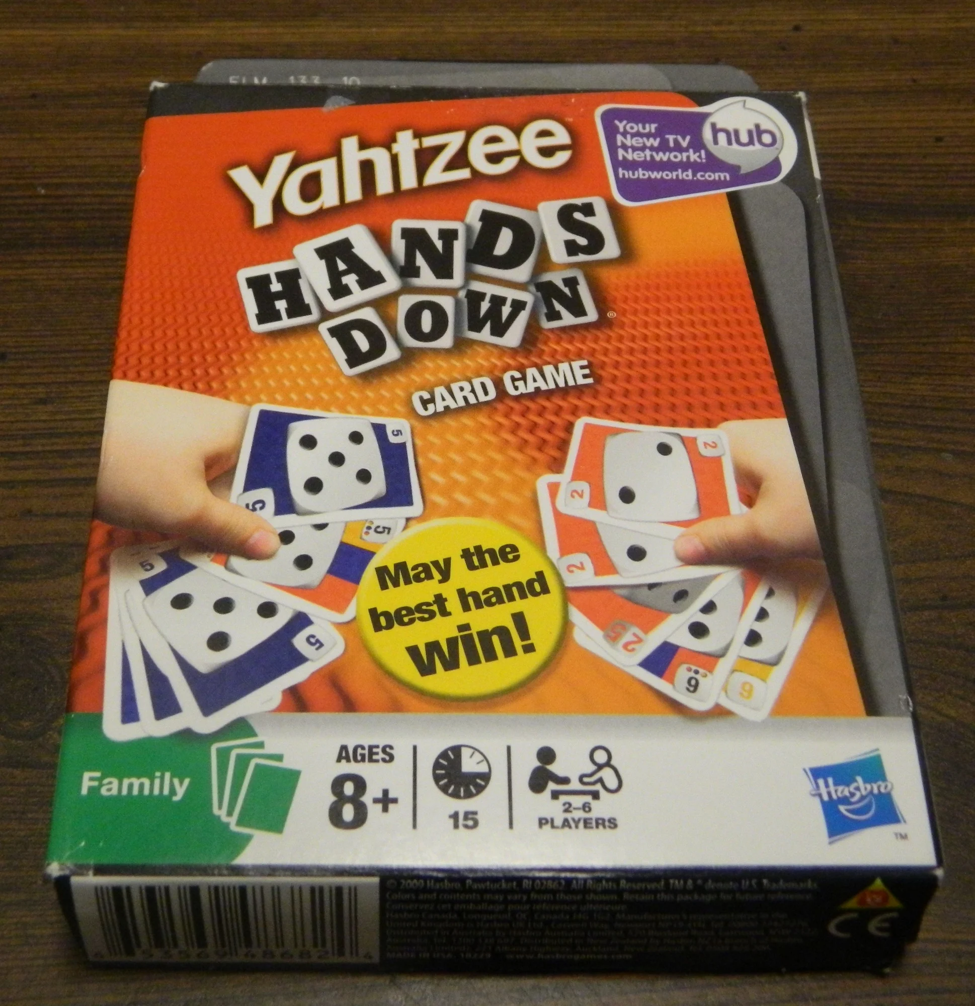 Yahtzee Hands Down Family Card Game By Hasbro May the Bast hand Win NEW