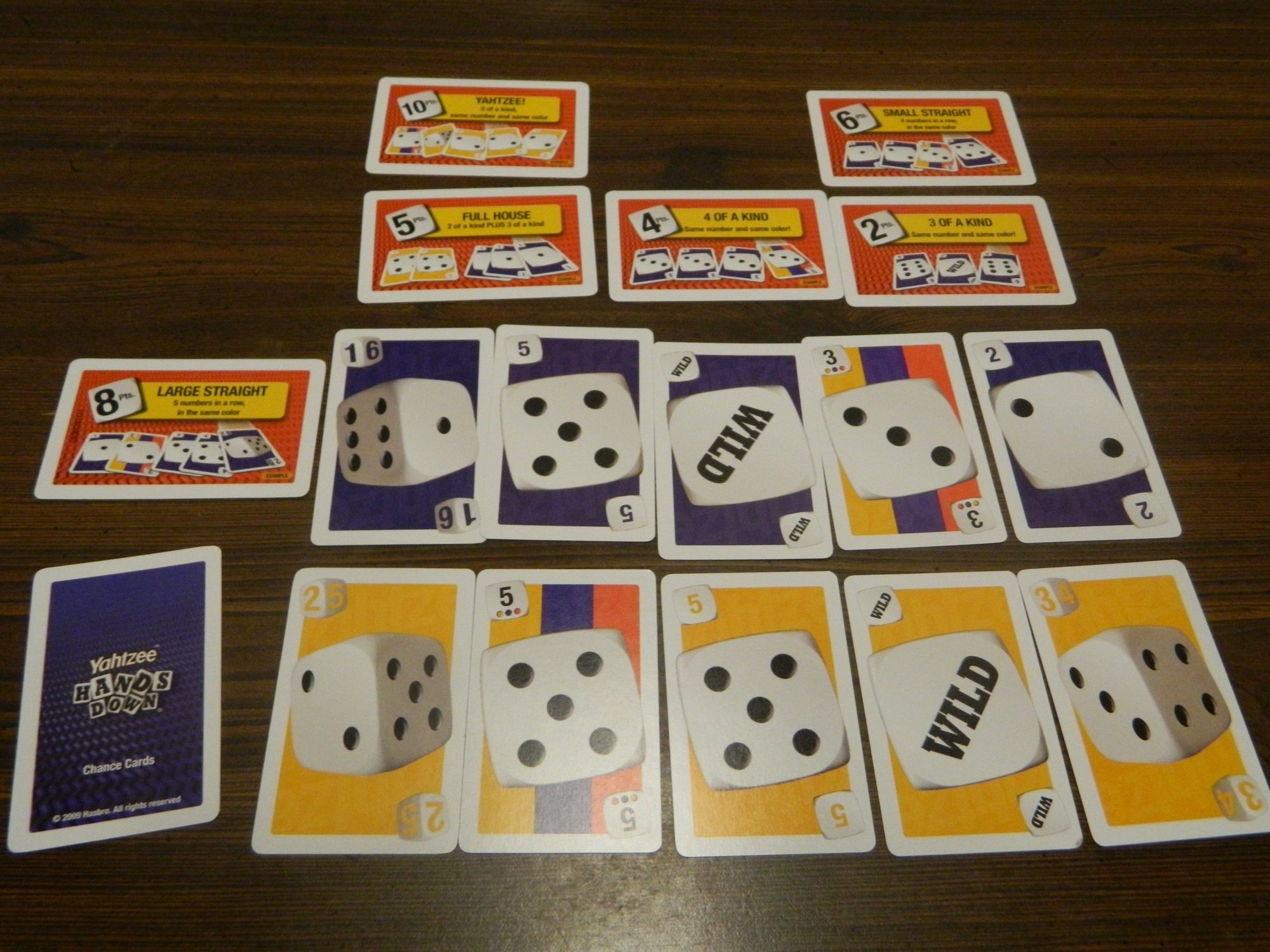 Yahtzee Hands Down Family Card Game By Hasbro May the Bast hand Win NEW 