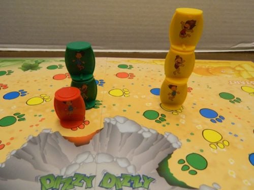 Stacking Playing Pieces in Dizzy Dizzy Dinosaur