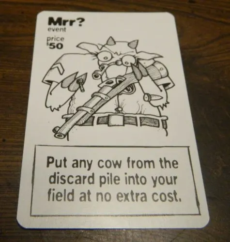 Event Card in Unexploded Cow