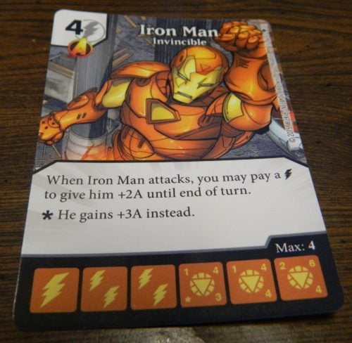 Card Layout for Dice Masters Age of Ultron