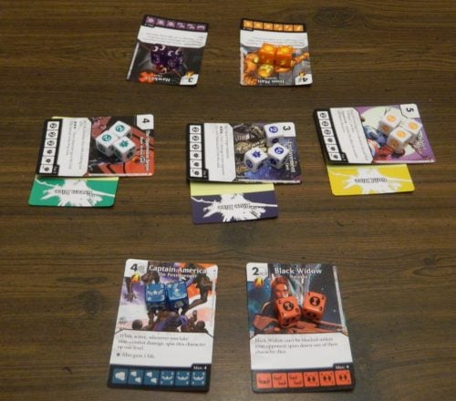 Setup for Dice Masters Age of Ultron