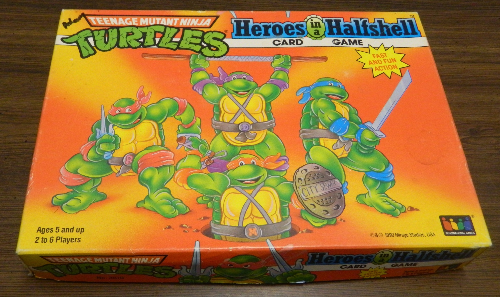 Teenage Mutant Ninja Turtles Heroes in a Halfshell Card Game Review and Rules