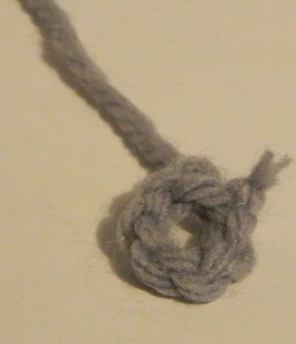 Crocheted Grenade for Worms Amigurumi