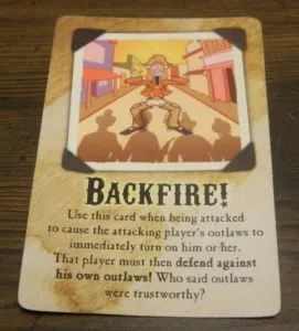 Backfire Card in Bandits