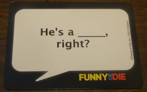 Blank Card in Funny or Die