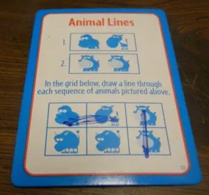 Animal Lines in Big Brain Academy Board Game