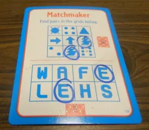Matchmaker Card from Big Brain Academy Board Game