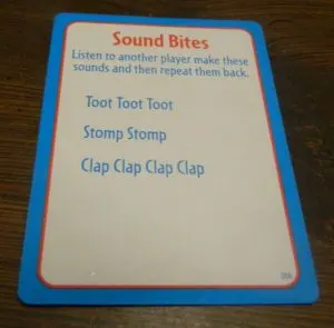 Sound Bites Card from Big Brain Academy Board Game
