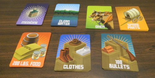 Supply Cards in The Oregon Trail Card Game