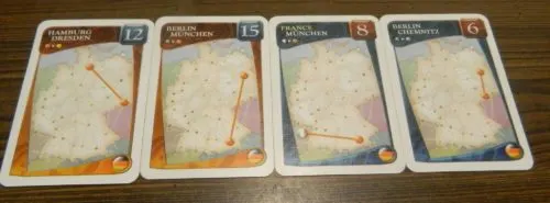 Drawing Ticket Cards in Ticket to Ride Marklin