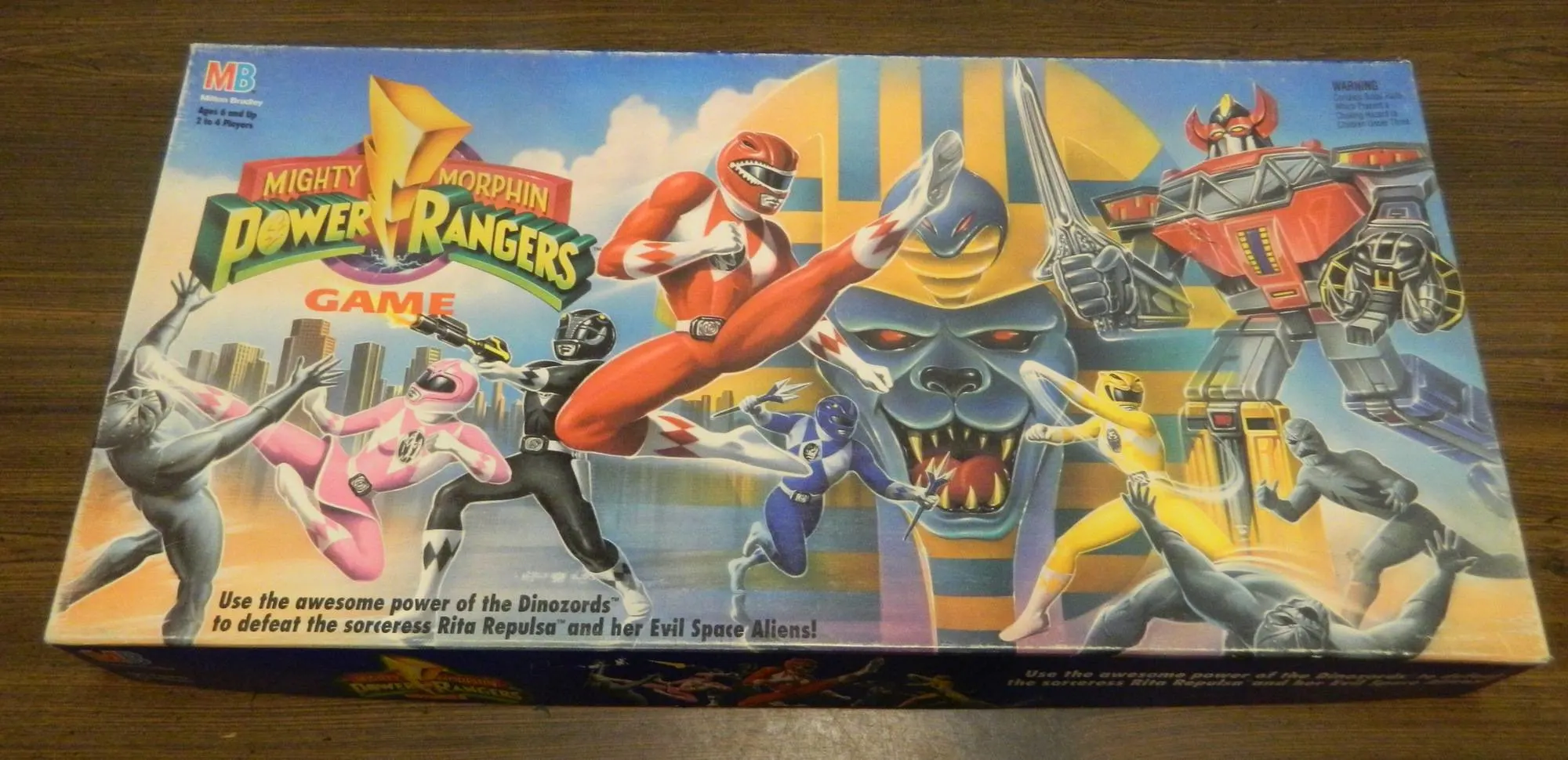 Box for Mighty Morphin Power Rangers Game