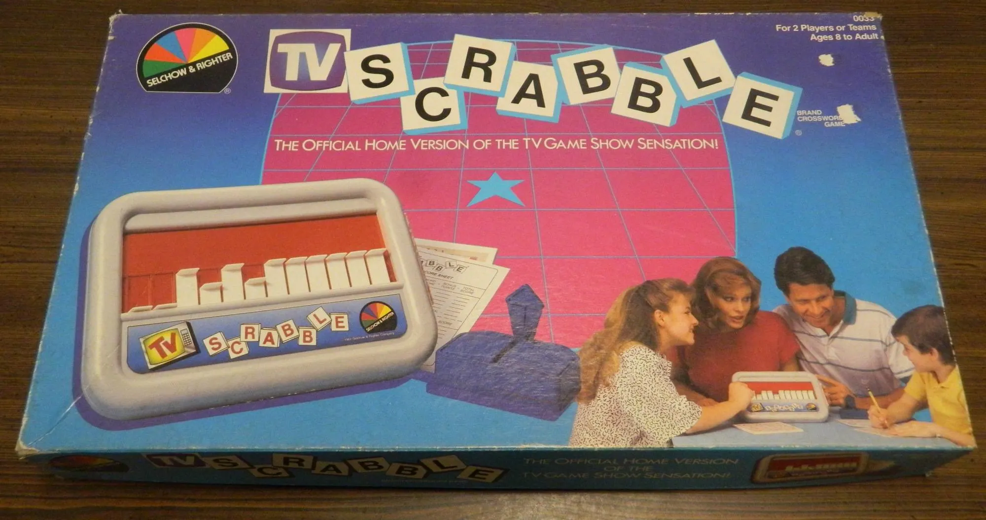 Box for TV Scrabble