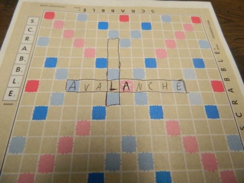 Second Word in TV Scrabble
