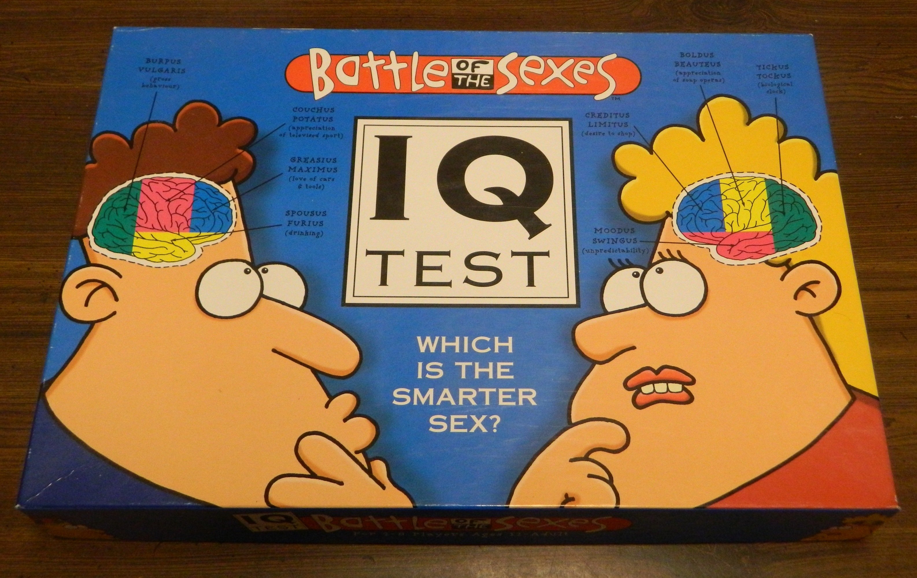 Battle of the Sexes: IQ Test Board Game Review and Rules
